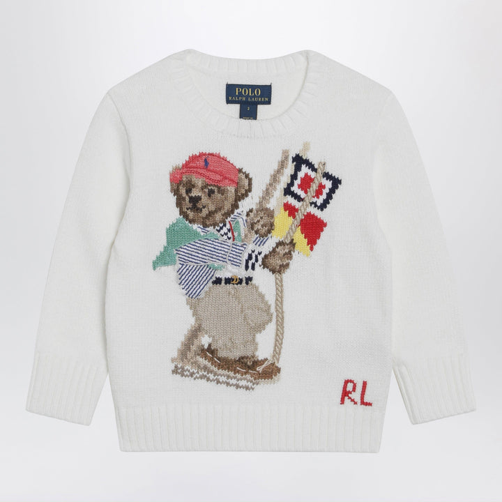 Shirts &amp; Tops Polo Ralph Lauren - White cotton sweater with Polo Bear Brand