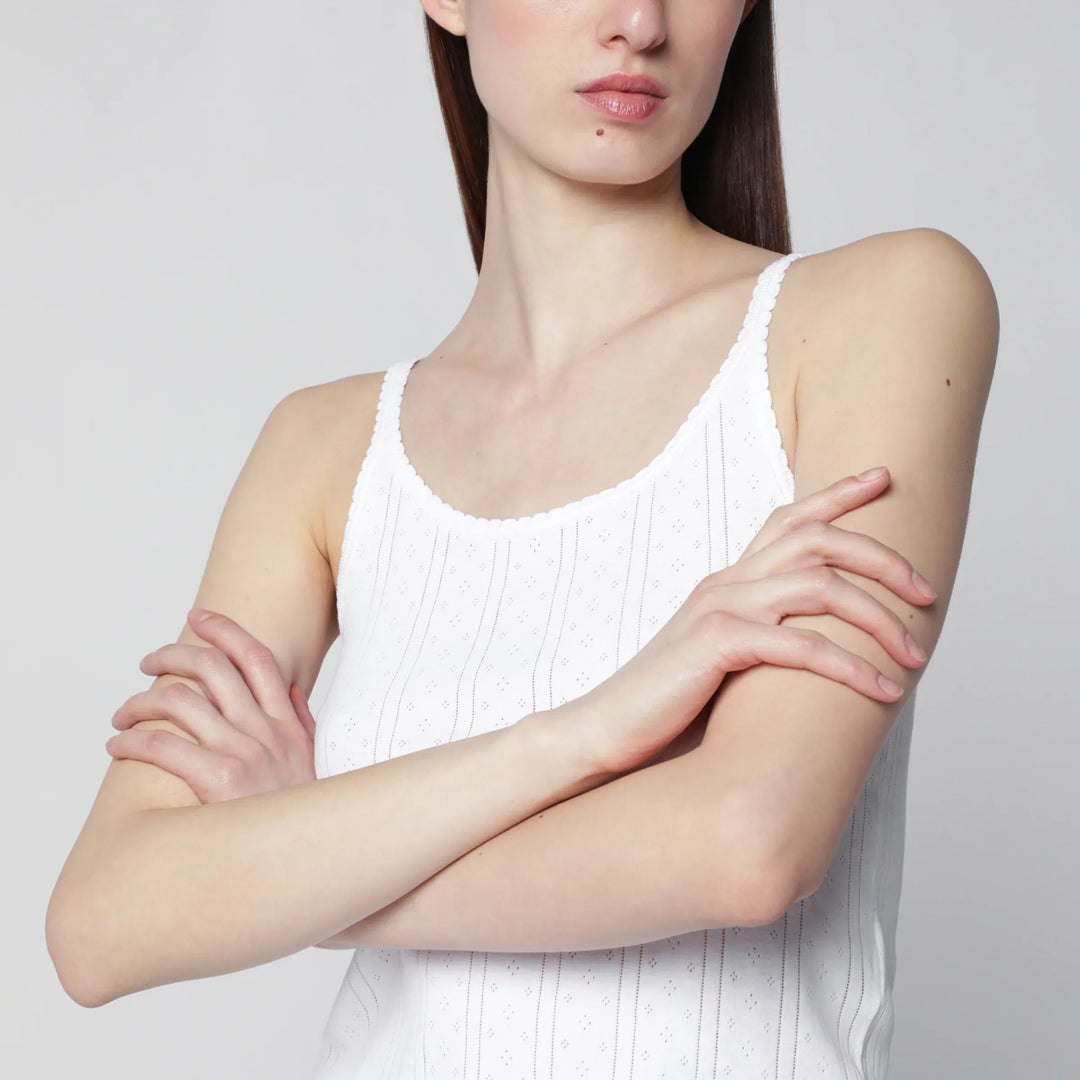 Róhe - White organic cotton tank top Brand Shirts &amp; Tops