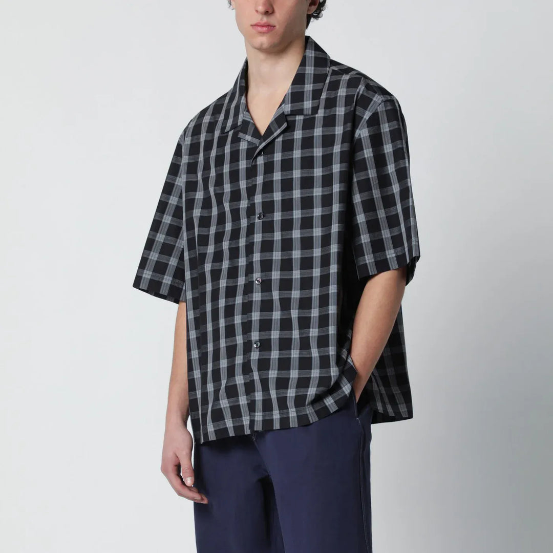 STUDIO NICHOLSON - Kline shirt black check pattern Brand Shirts &amp; Tops S
