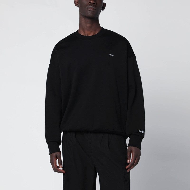 Shirts & Tops TATRAS - Black cotton sweatshirt with embroidered logo - 4 Brand