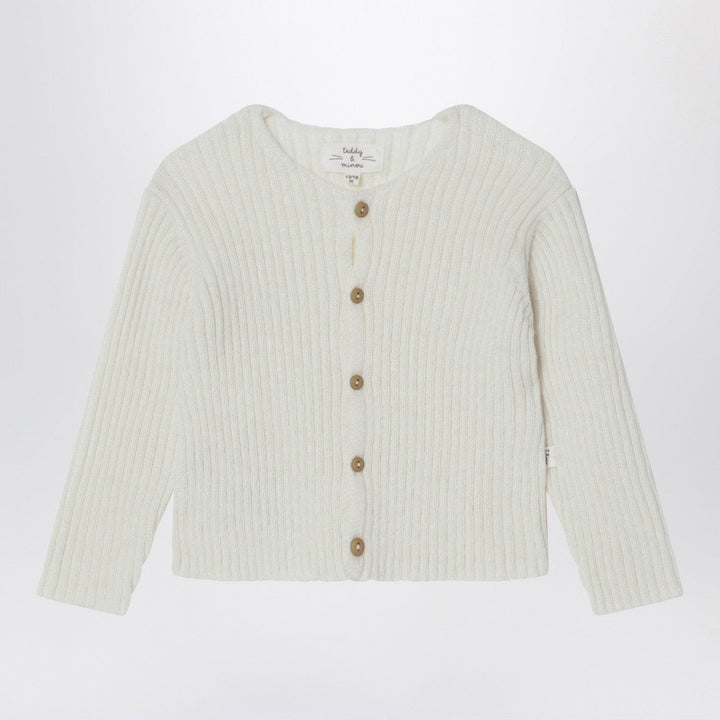 Shirts &amp; Tops 12/18M Teddy &amp; Minou - Milk-white wool-blend cardigan Brand