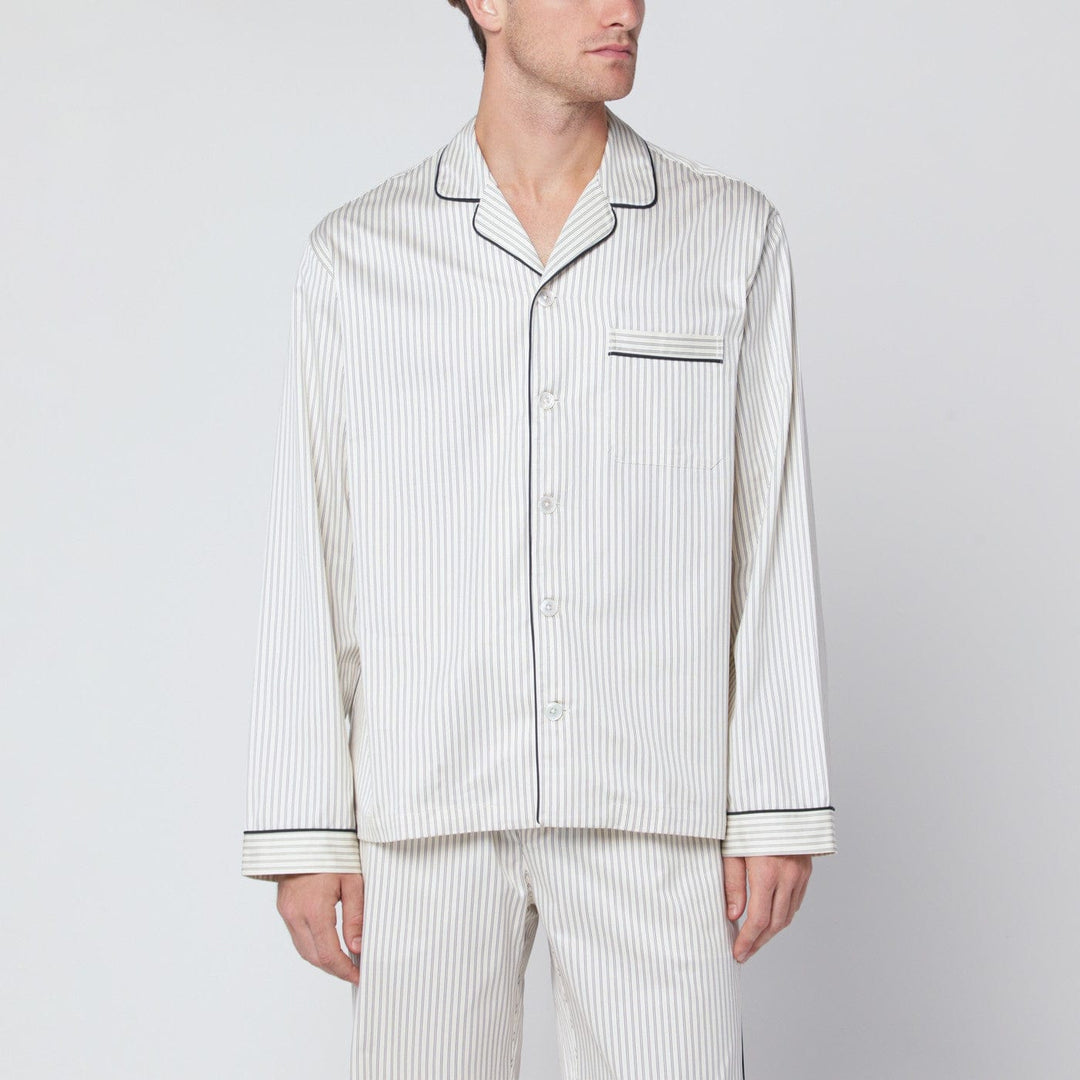 Shirts &amp; Tops Tekla - Brown and white striped pyjama shirt Brand