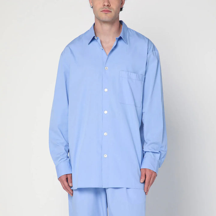 Tekla - Cornflower blue pyjama shirt Brand Shirts &amp; Tops L
