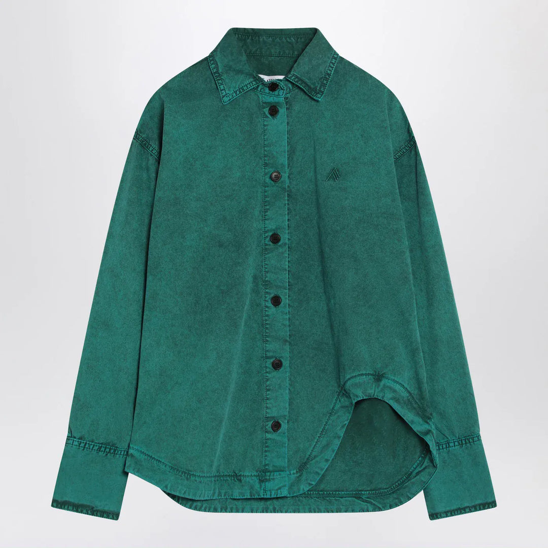 The Attico - Green cotton shirt Brand Shirts &amp; Tops 38  IT