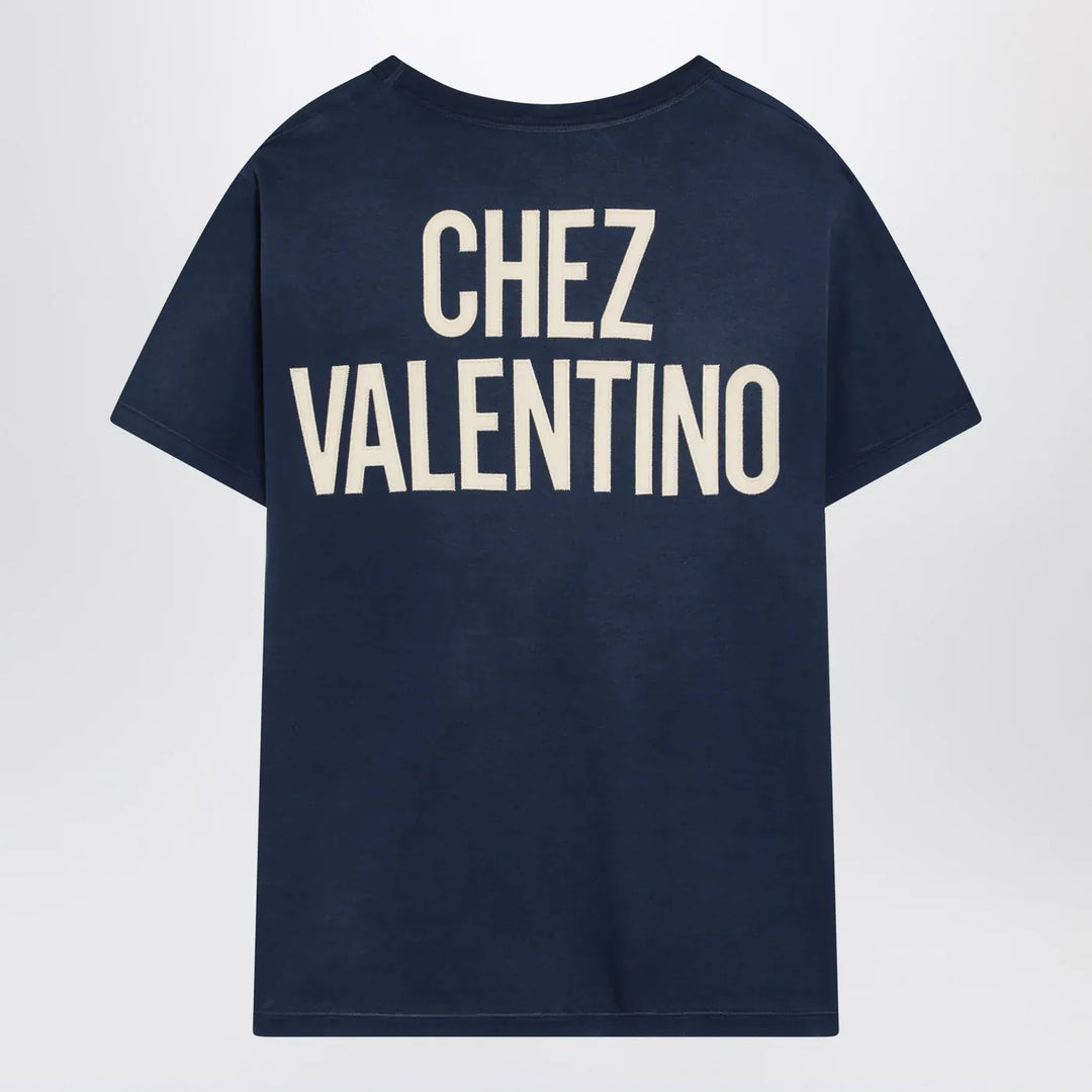 Valentino - Blue T-shirt Chez Valentino Brand Shirts &amp; Tops