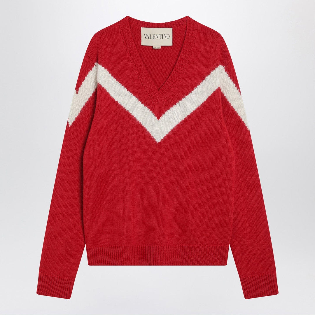 Shirts &amp; Tops Valentino - Red sweater with Vlogo on bow Brand