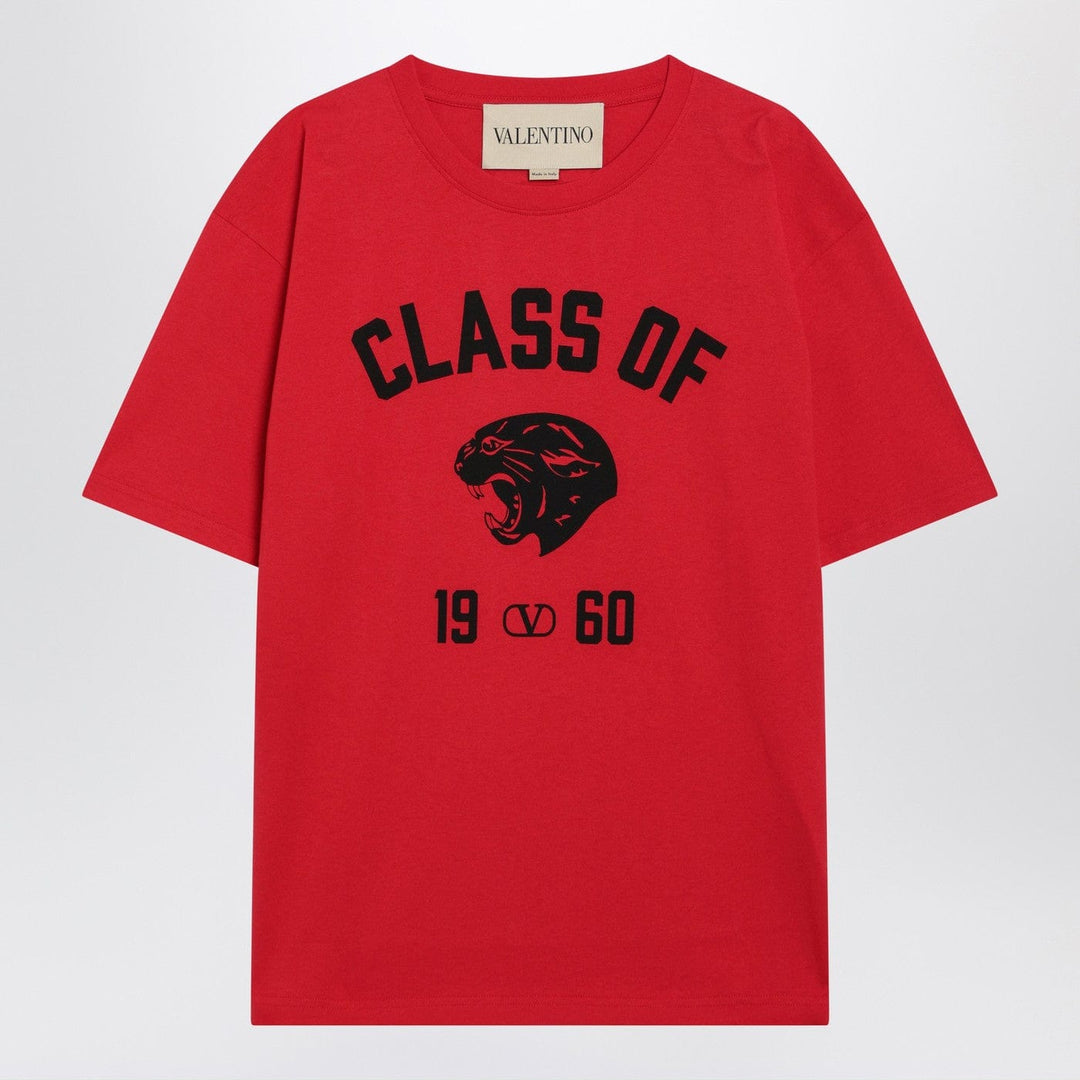 Shirts & Tops Valentino - Red T-shirt with Panther print Brand