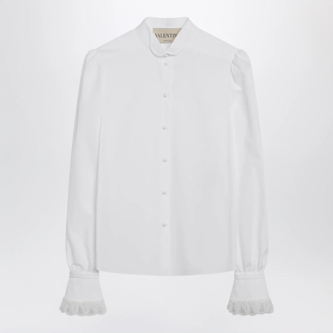Valentino - White cotton poplin shirt Brand Shirts &amp; Tops 38  IT