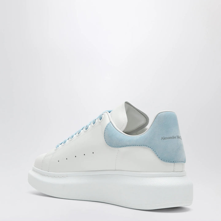 Alexander McQueen - Oversize sneakers in white/powder blue Brand Shoes