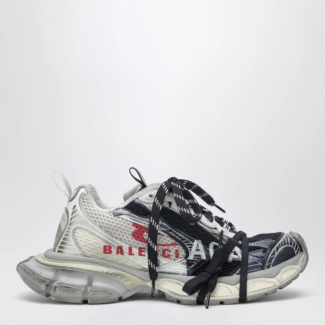 Balenciaga - 3XL Split Logo Sneakers in light yellow/red/navy Brand Shoes 42 IT