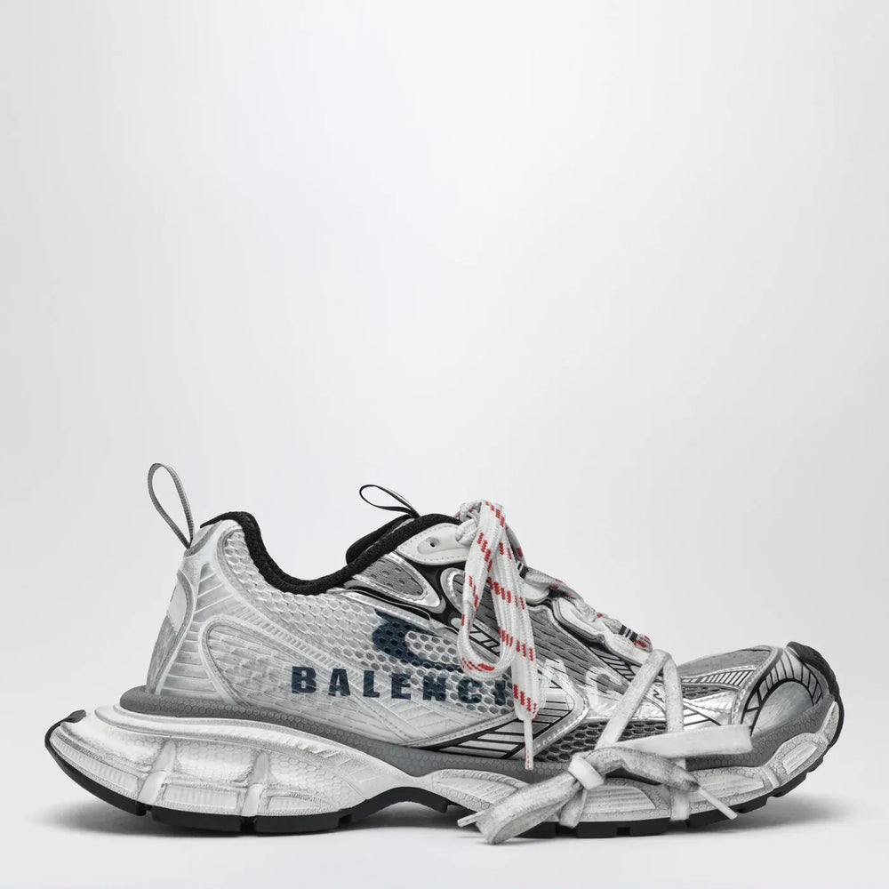 Balenciaga - 3XL Split Logo Sneakers in white/navy/grey Brand Shoes 40 IT