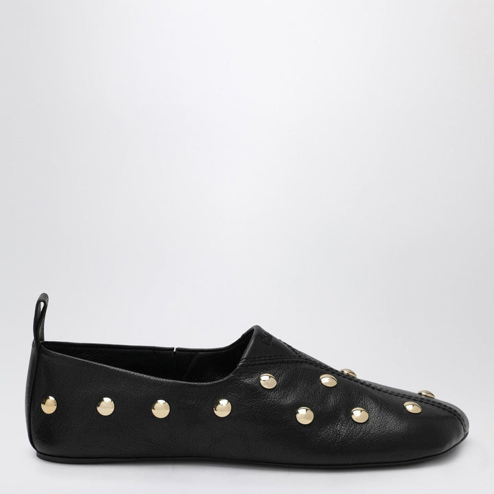 Shoes Black Rita ballerinas in studded leather Brand