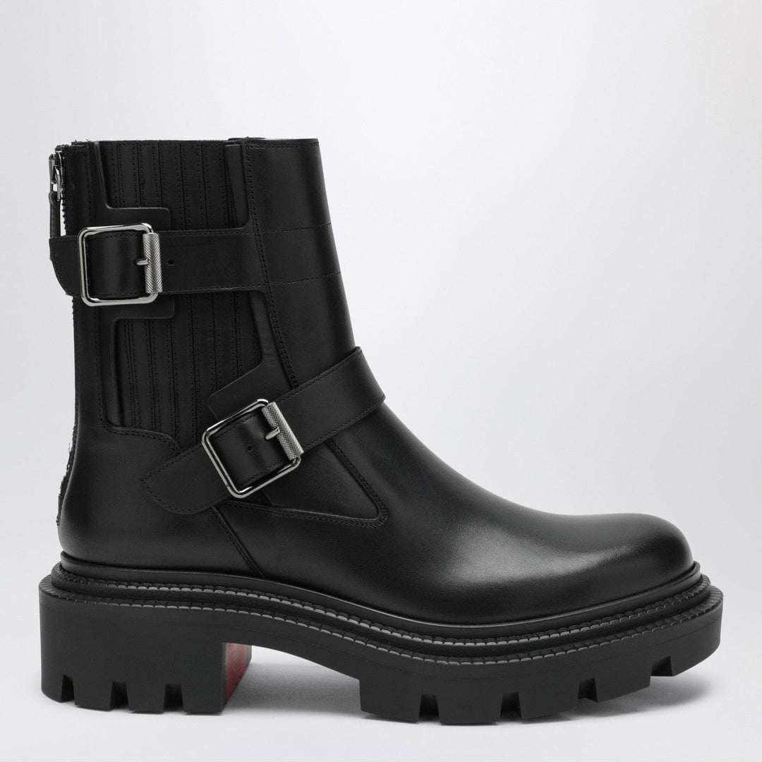 Shoes 37 IT Christian Louboutin - Black leather biker boots Brand