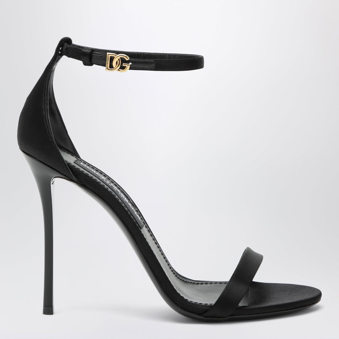 Shoes Dolce&Gabbana - Keira sandal in black satin Brand