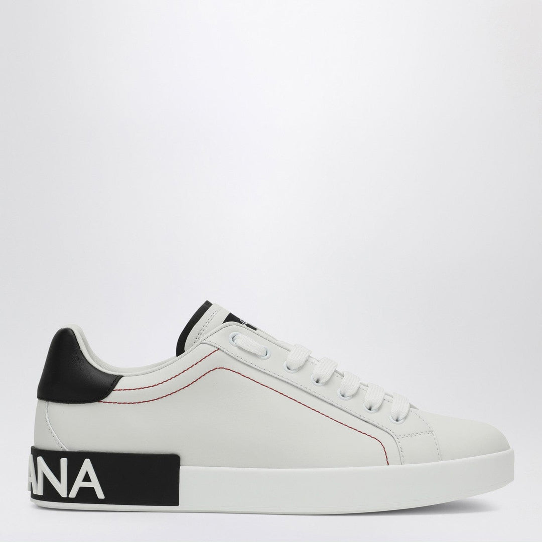 Shoes Dolce&Gabbana - Portofino white/black leather sneaker Brand