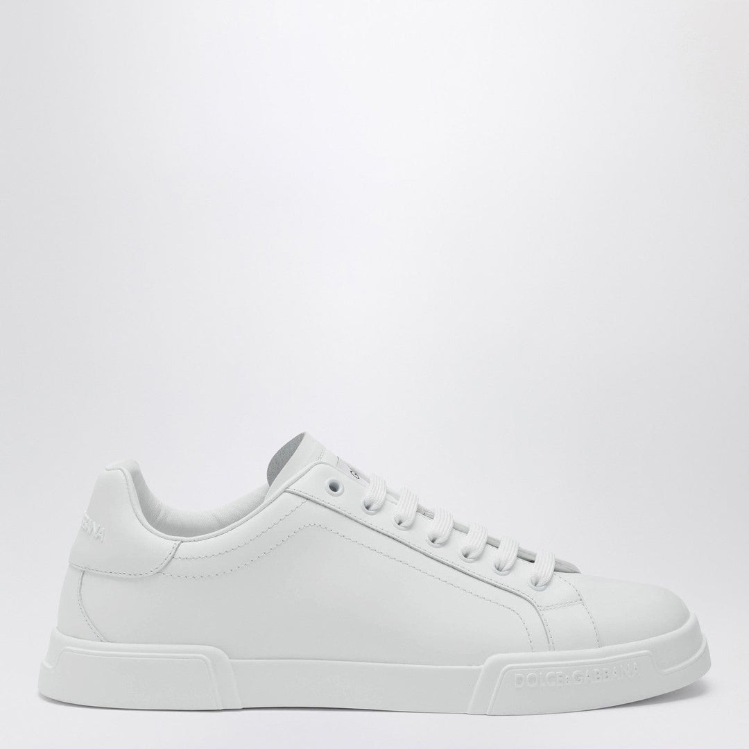 Shoes Dolce&amp;Gabbana - White Portofino sneakers in leather Brand