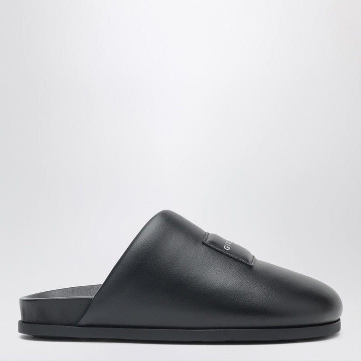 Shoes Givenchy - Label flat mules in black nappa leather Brand