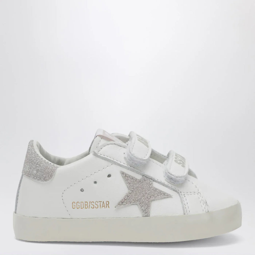 Golden Goose - Baby Old School Sneakers in white/platinum Brand Shoes 16