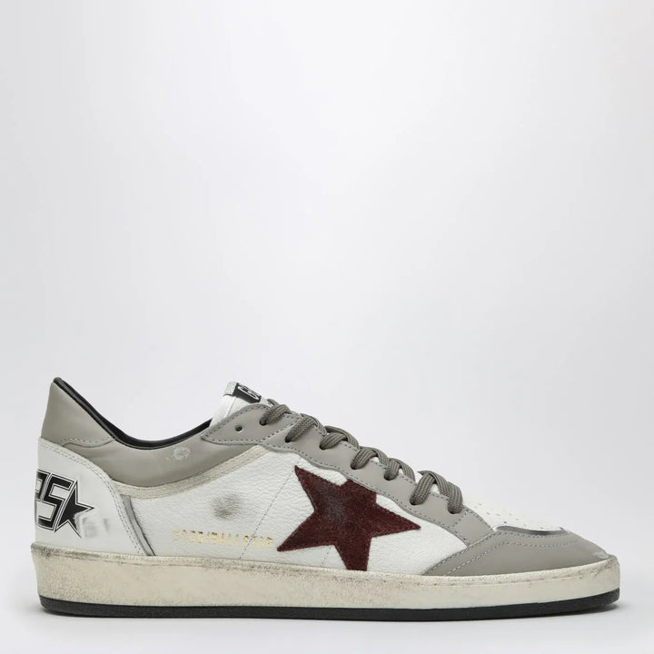Golden Goose - Ball Star Sneakers white/taupe/burgundy Brand Shoes 41 IT