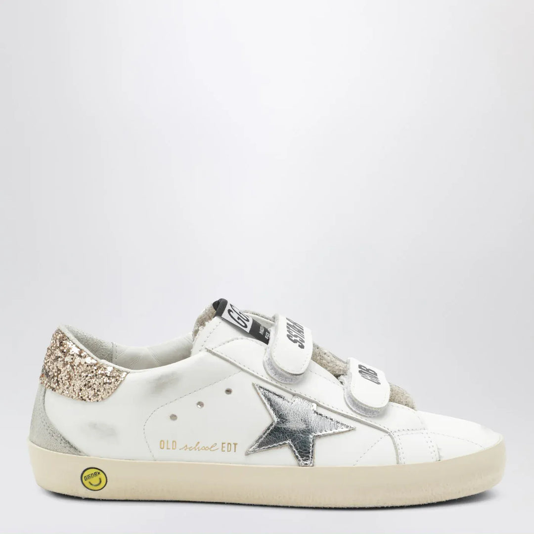 Golden Goose - Old School Sneakers in white with glitter star Brand Shoes 34