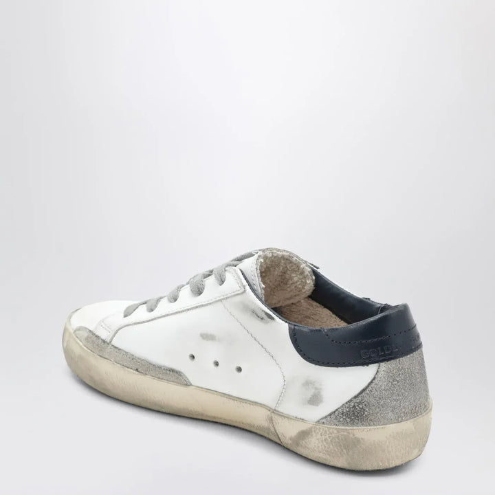 Golden Goose - Super-star Sneakers in vintage white/navy blue Brand Shoes