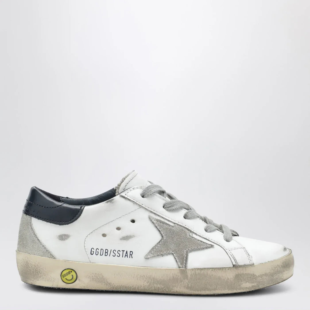 Golden Goose - Super-star Sneakers in vintage white/navy blue Brand Shoes 22