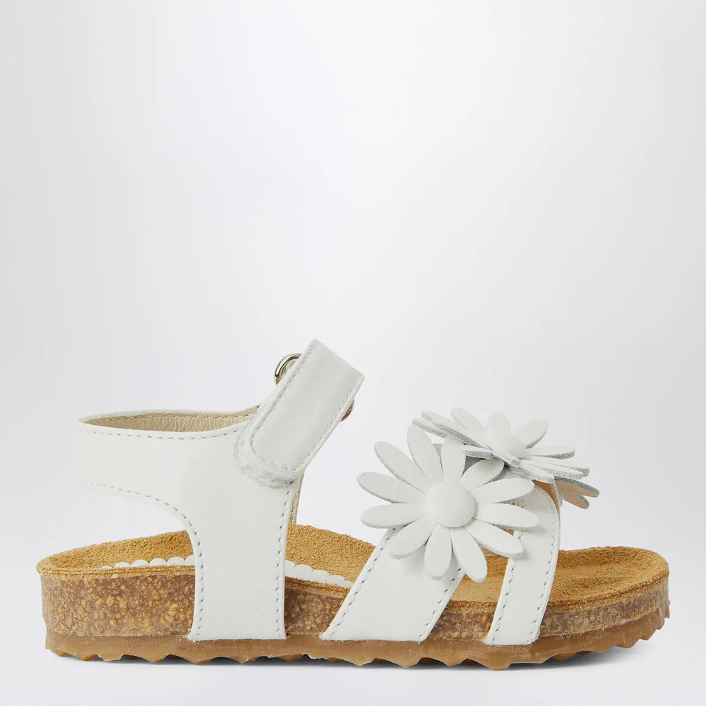 Il Gufo - White sandal with applied flowers Brand Shoes 20