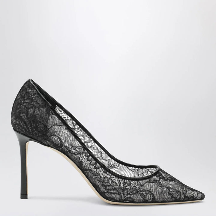 Jimmy Choo - Romy 85 pumps in lace with logo Brand Shoes 40 IT