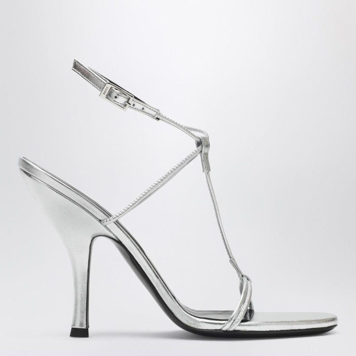 Mixer sandal in silver leather Brand Shoes