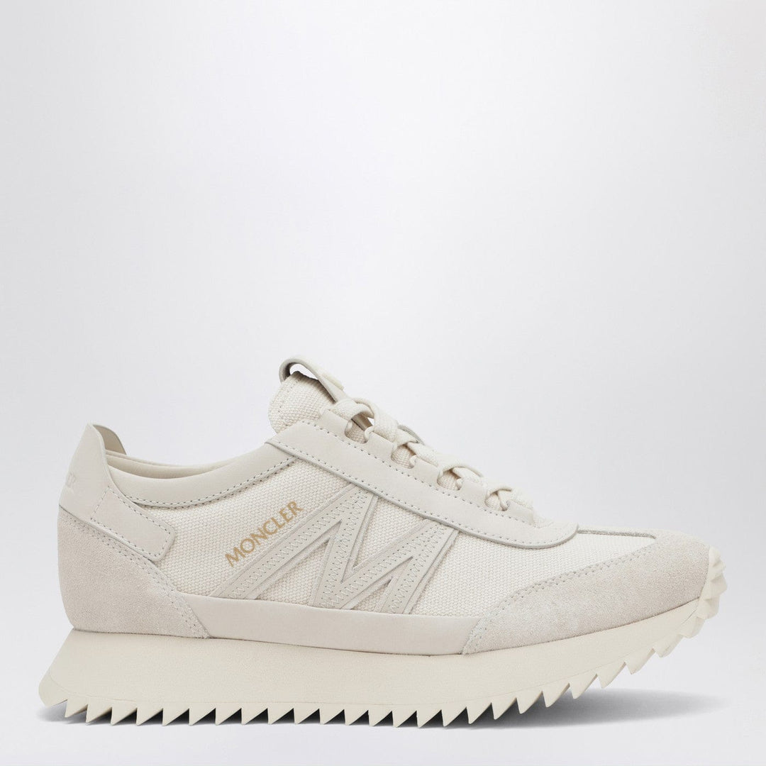 Shoes Moncler - Pacey2 sneaker in beige canvas and leather Brand