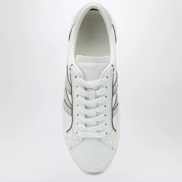 Moncler - White leather Monaco2 Sneakers Brand Shoes
