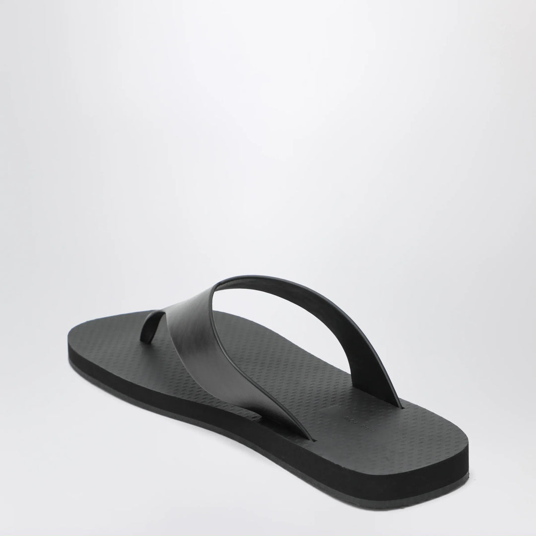 The Row - Dune Ginza classic leather sandal black Brand Shoes