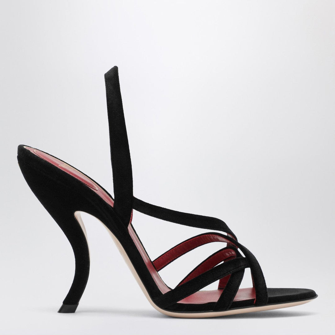 Shoes Valentino Garavani - Fetishique black velvet sandal Brand