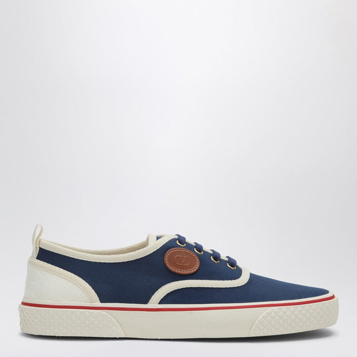 Shoes Valentino Garavani - Sneaker Nojoke in blue and white canvas Brand