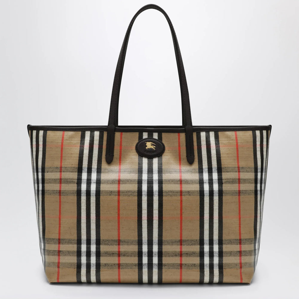 Burberry - Medium Highlands Tote bag in Check pattern Brand Shopper Bag TU
