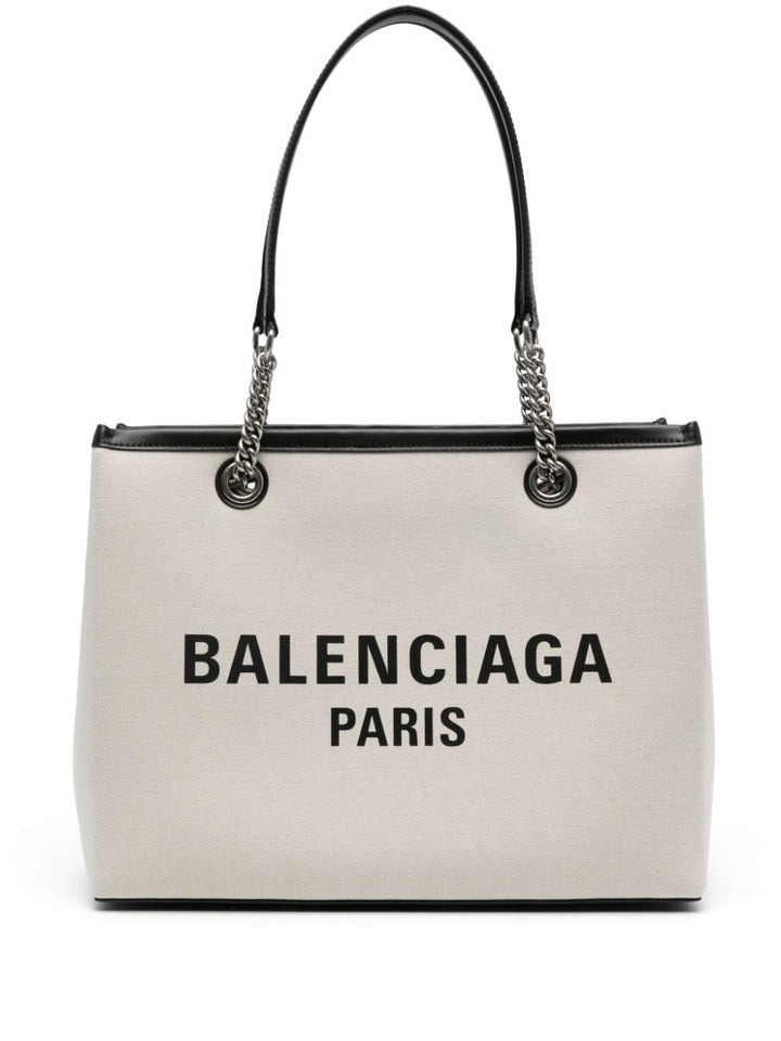 Balenciaga Shopper UNI Balenciaga Logo Print Canvas Tote Bag Balenciaga Logo Print Canvas Tote Bag Brand