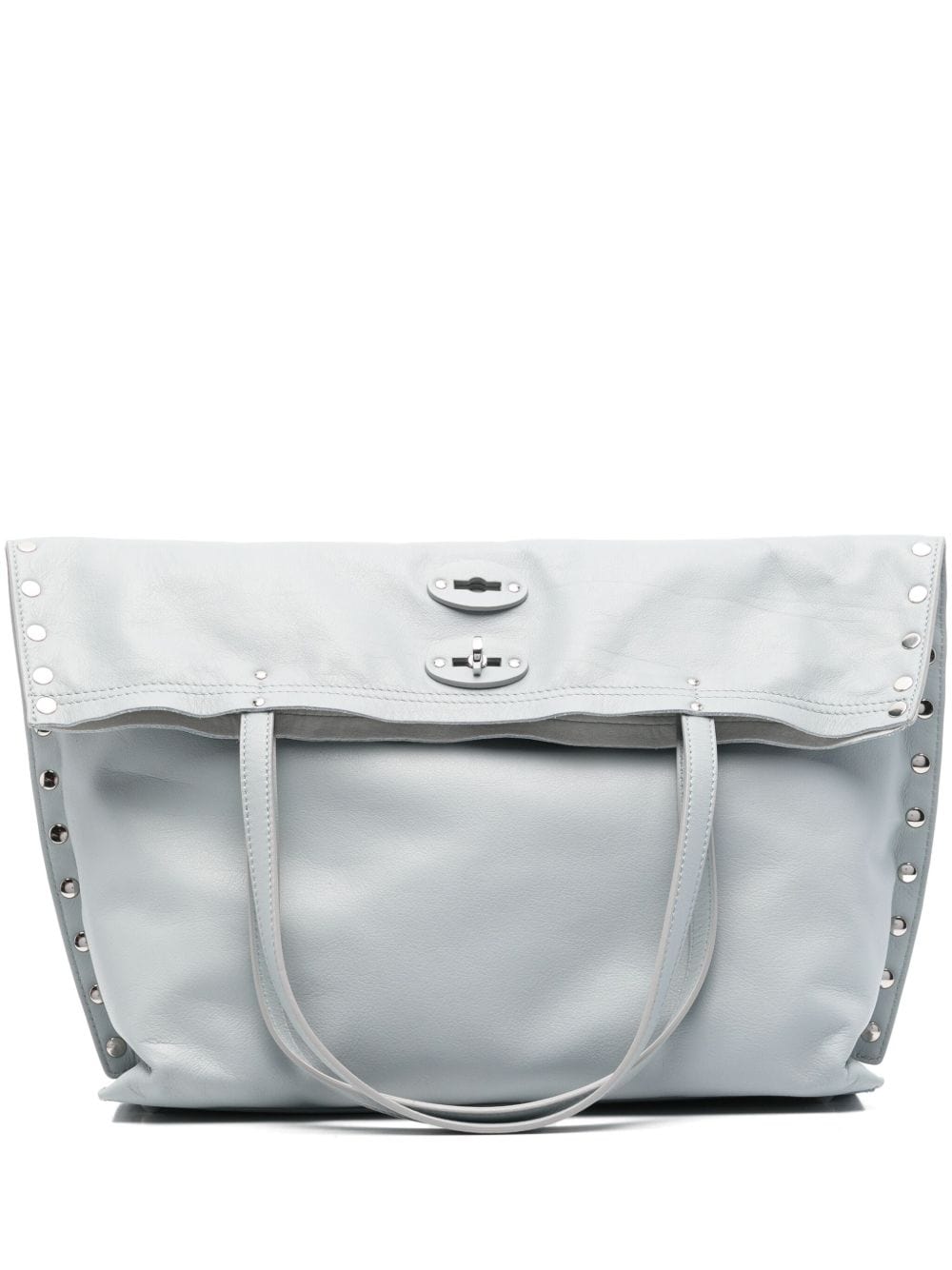 Zanellato Shopper UNI Zanellato Leather Blue-Grey Bag Zanellato Blue-Grey Leather Handbag – Modern Elegance Brand