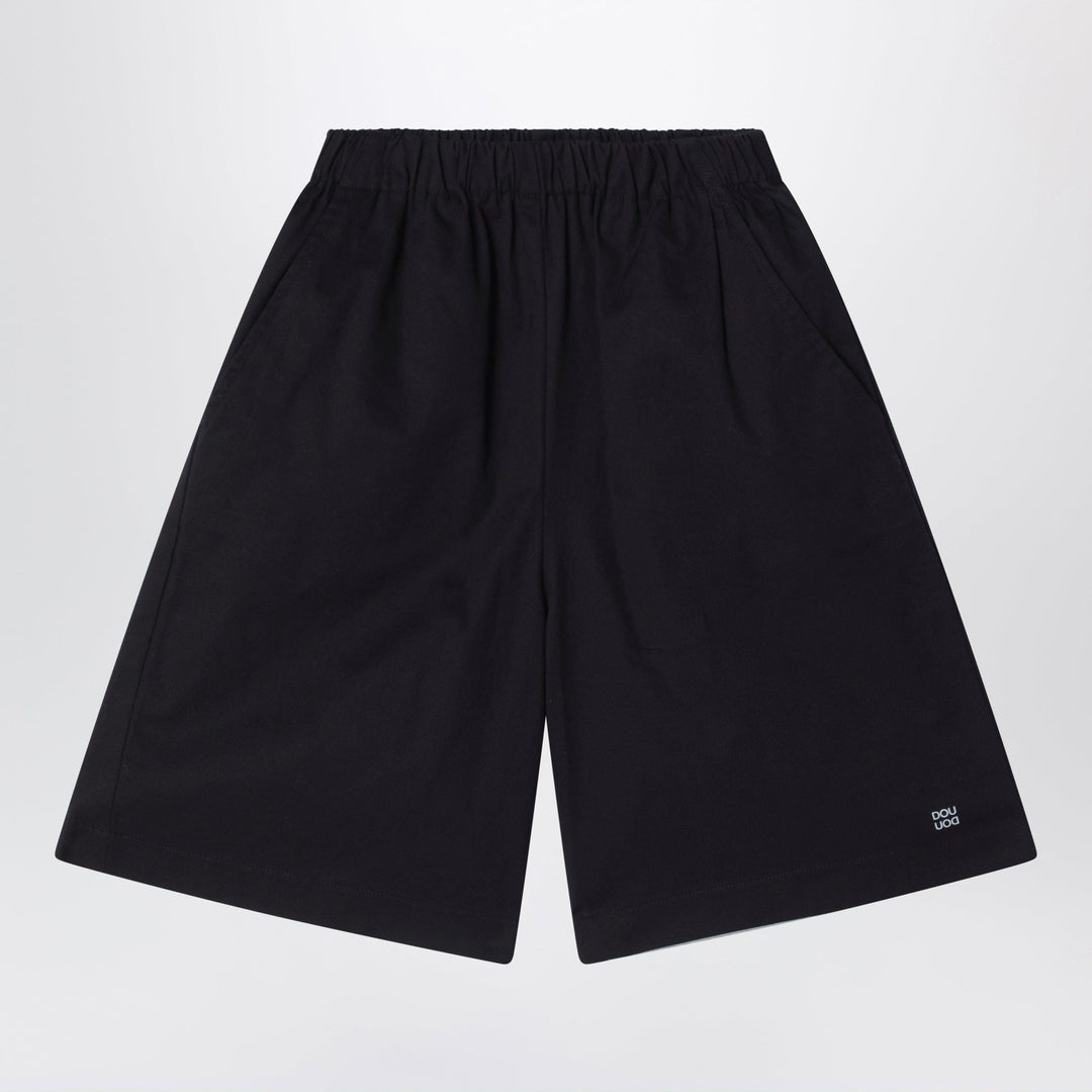 Shorts Douuod - Primula black bermuda shorts in cotton poplin Brand