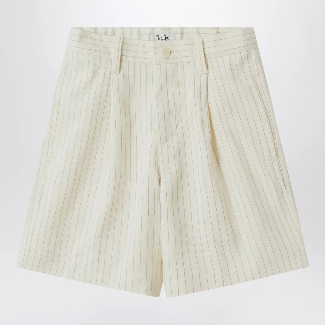 Il Gufo - Pinstriped cotton Bermuda shorts Brand Shorts 2A