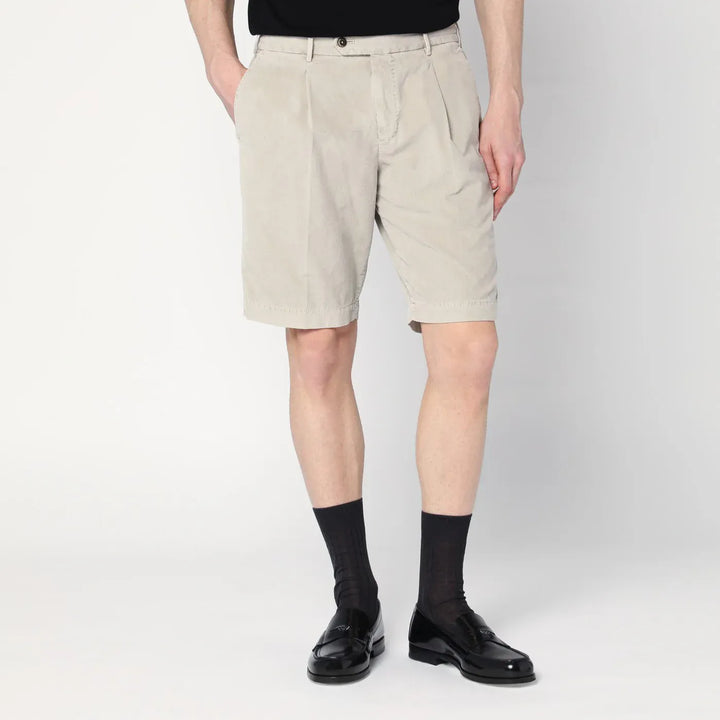 PT Torino - Beige cotton bermuda shorts Brand Shorts 46 IT