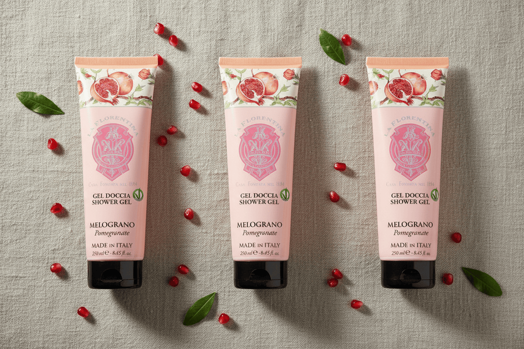 La Florentina Pomegranate Shower Gel Tube 250ml Set of 3Pcs Brand Shower Gel Tube