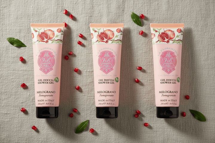 La Florentina Pomegranate Shower Gel Tube 250ml Set of 3Pcs Brand Shower Gel Tube