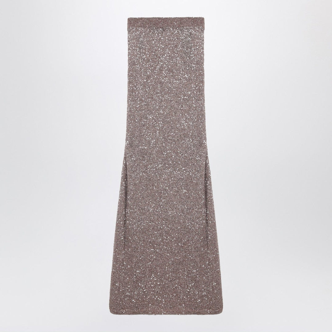 Skirts S Balenciaga - Light brown/silver maxi skirt with sequins Brand