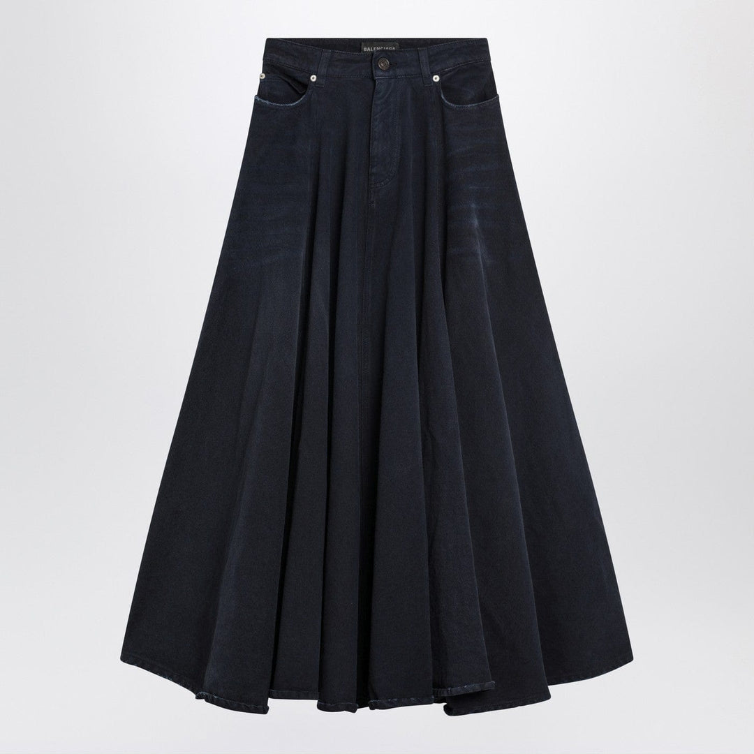 Skirts Balenciaga - Navy blue maxi godet denim skirt Brand