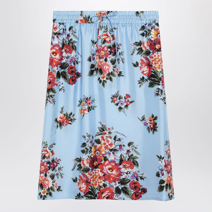 Skirts Dolce&amp;Gabbana - Silk twill skirt with floral print Brand