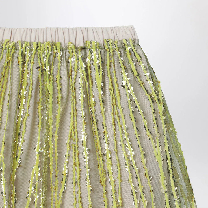 Douuod - Tulle skirt with lime embroidery Brand Skirts 8