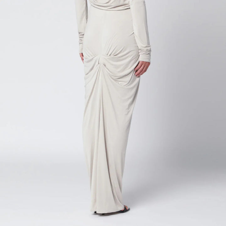 Entire Studios - Ivory draped long skirt Brand Skirts