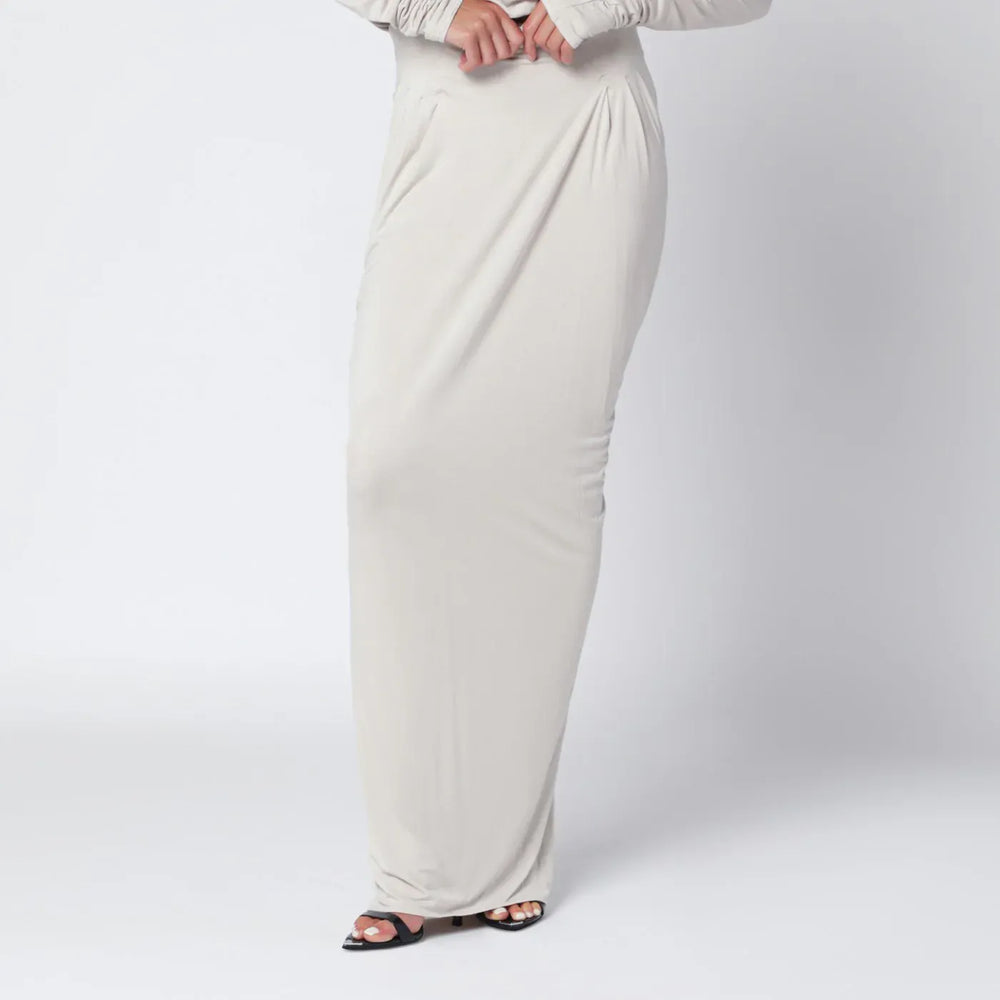 Entire Studios - Ivory draped long skirt Brand Skirts M