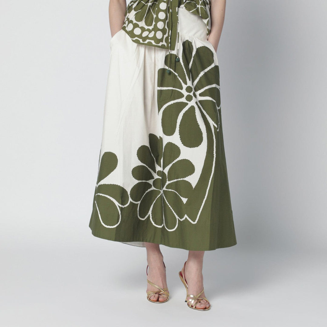 Skirts FARM Rio - Palermo maxi skirt with green print Brand