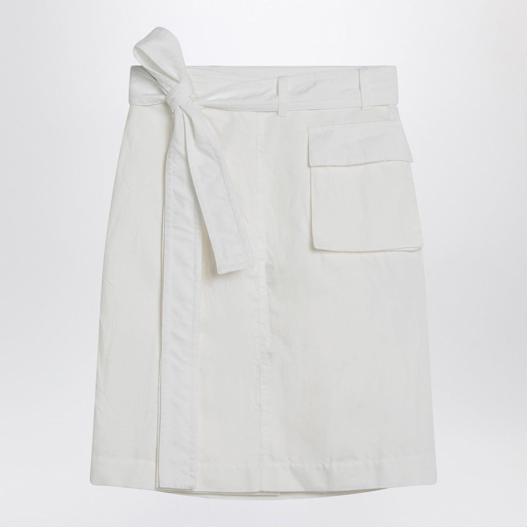 Skirts 38  IT Ferragamo - White wrap skirt in cotton blend Brand
